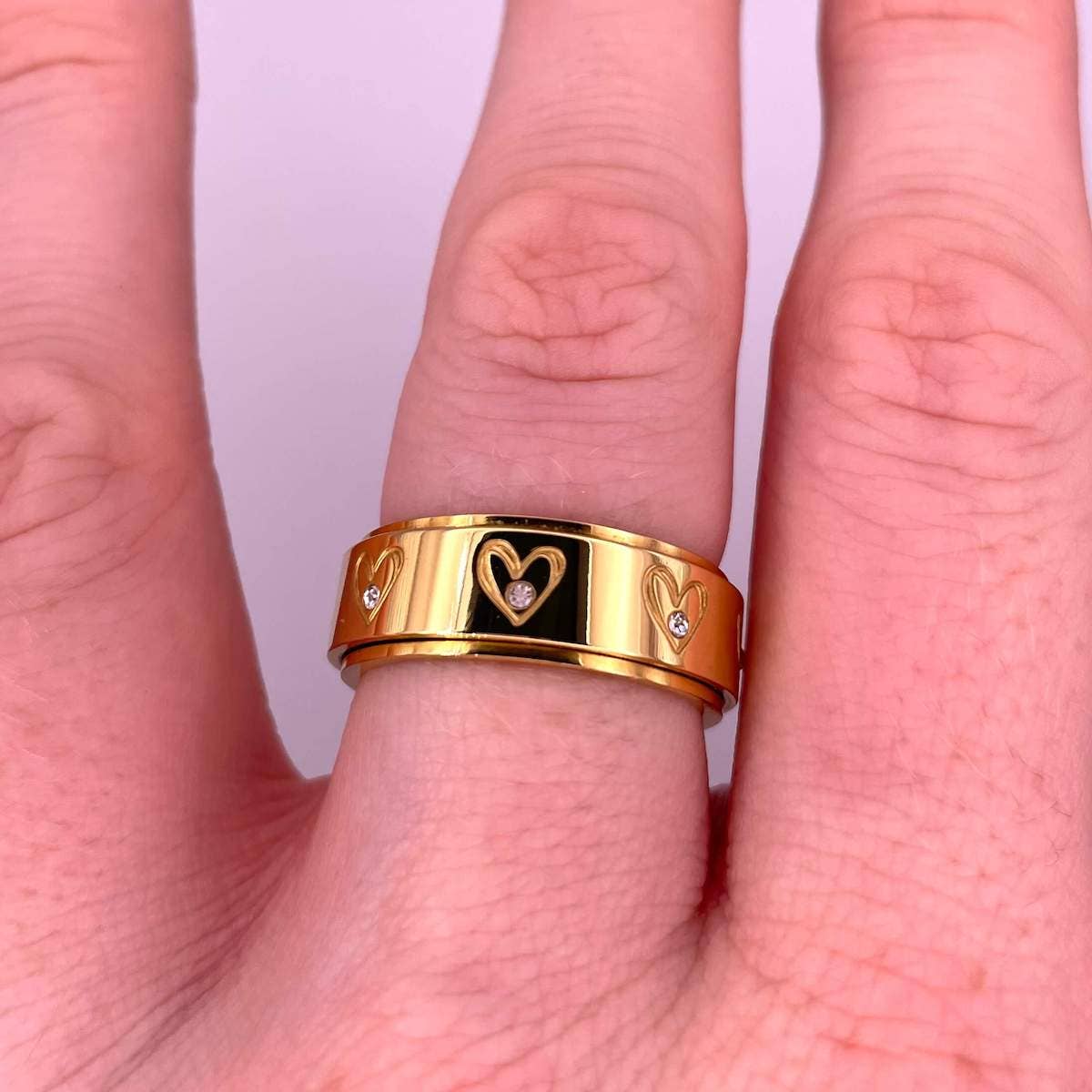 Calm Gold Heart stressisormus
