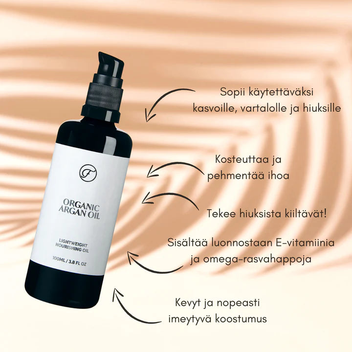 Flow Cosmetics Argan oil ihonhoitoöljy