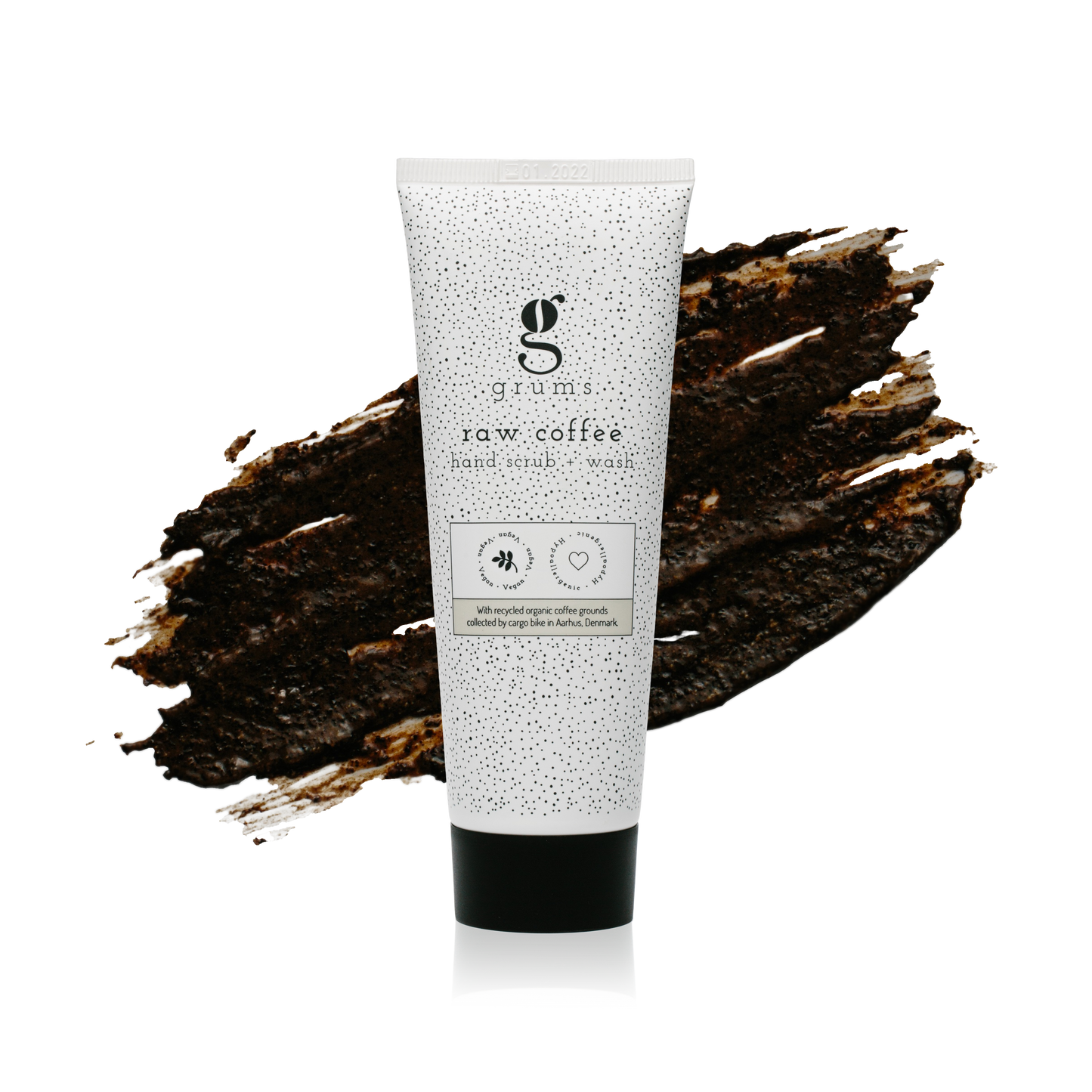 Raw coffee hand scrub + wash (120 ml.) - from coffee grounds
