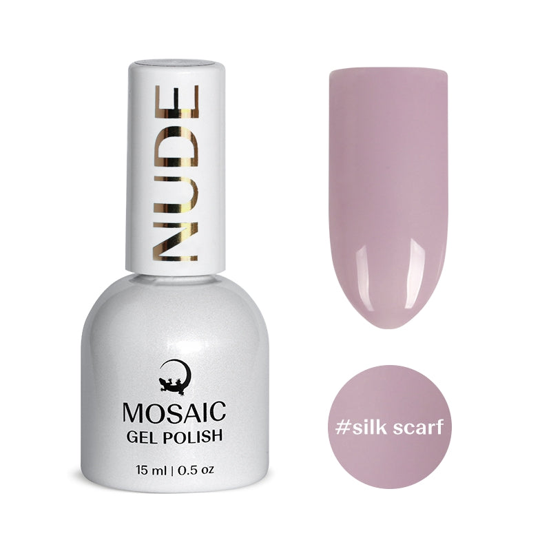 Mosaic gel polish NUDE #silk scarf