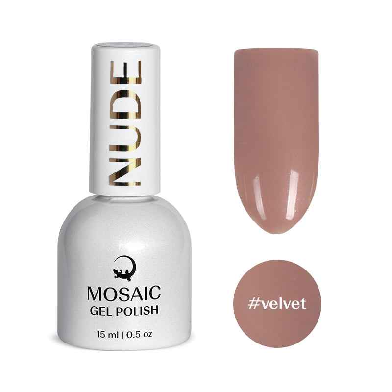 Mosaic gel polish NUDE #velvet