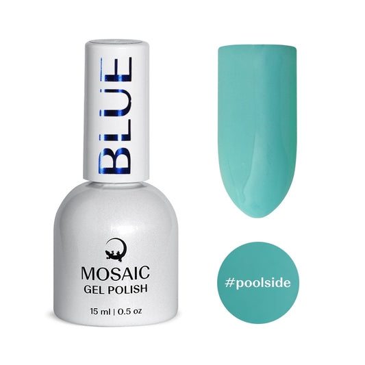 Mosaic gel polish BLUE #poolside