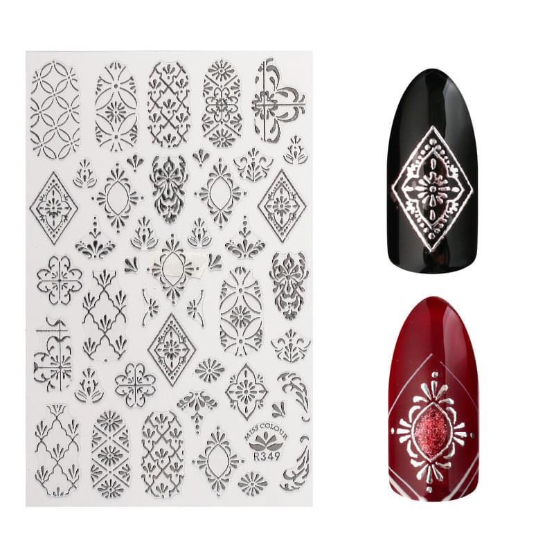 Nail art tarra R349 Silver