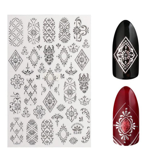 Nail art tarra R349 Silver