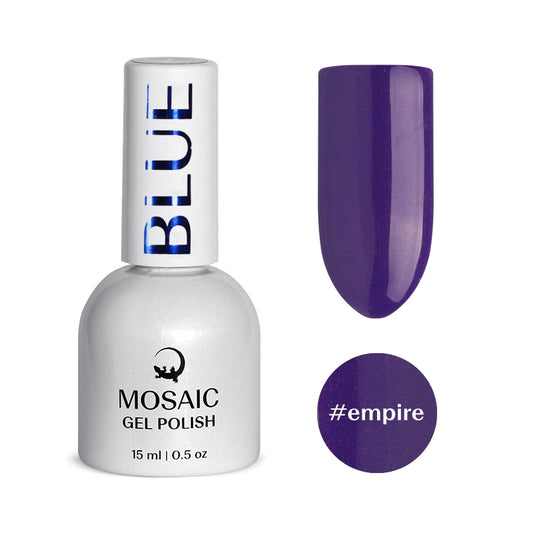 Mosaic gel polish BLUE #empire