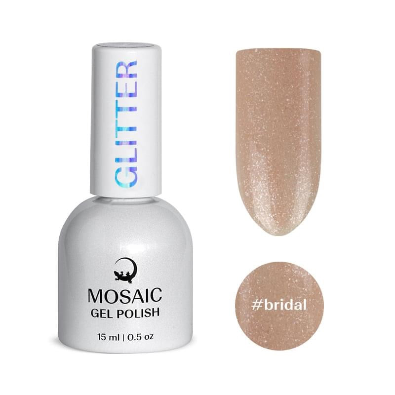 Mosaic gel polish GLITTER #bridal
