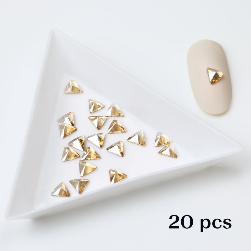 Crystal Triangle 5.5 Gold 20 kpl