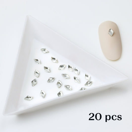Crystal Rhombus 3x5 Clear 20 kpl