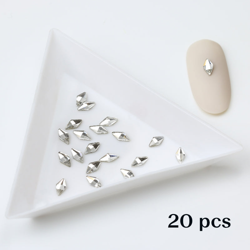 Crystal Rhombus 3x6 Clear 20 kpl