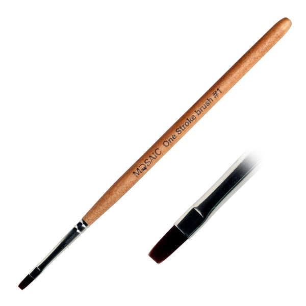 One stroke brush 1 Mosaic Nail Systems Finland