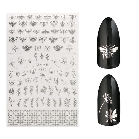 Nail art tarra F552 Silver