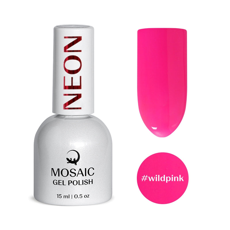 Mosaic gel polish NEON #wildpink