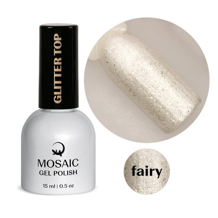 Gel polish Glitter top