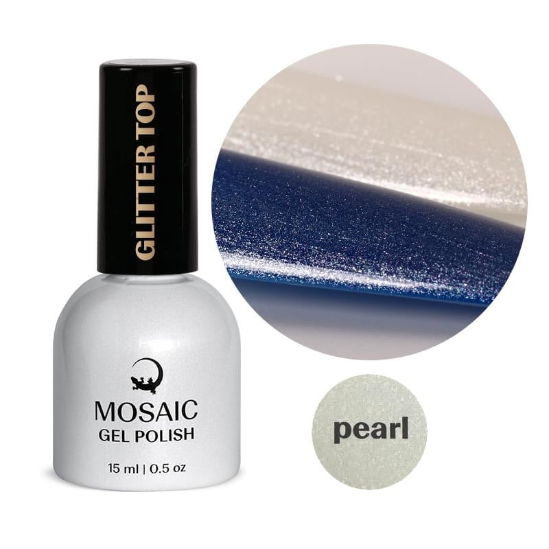 Glitter top set Silver, Pearl ja Opal 3x15 ml