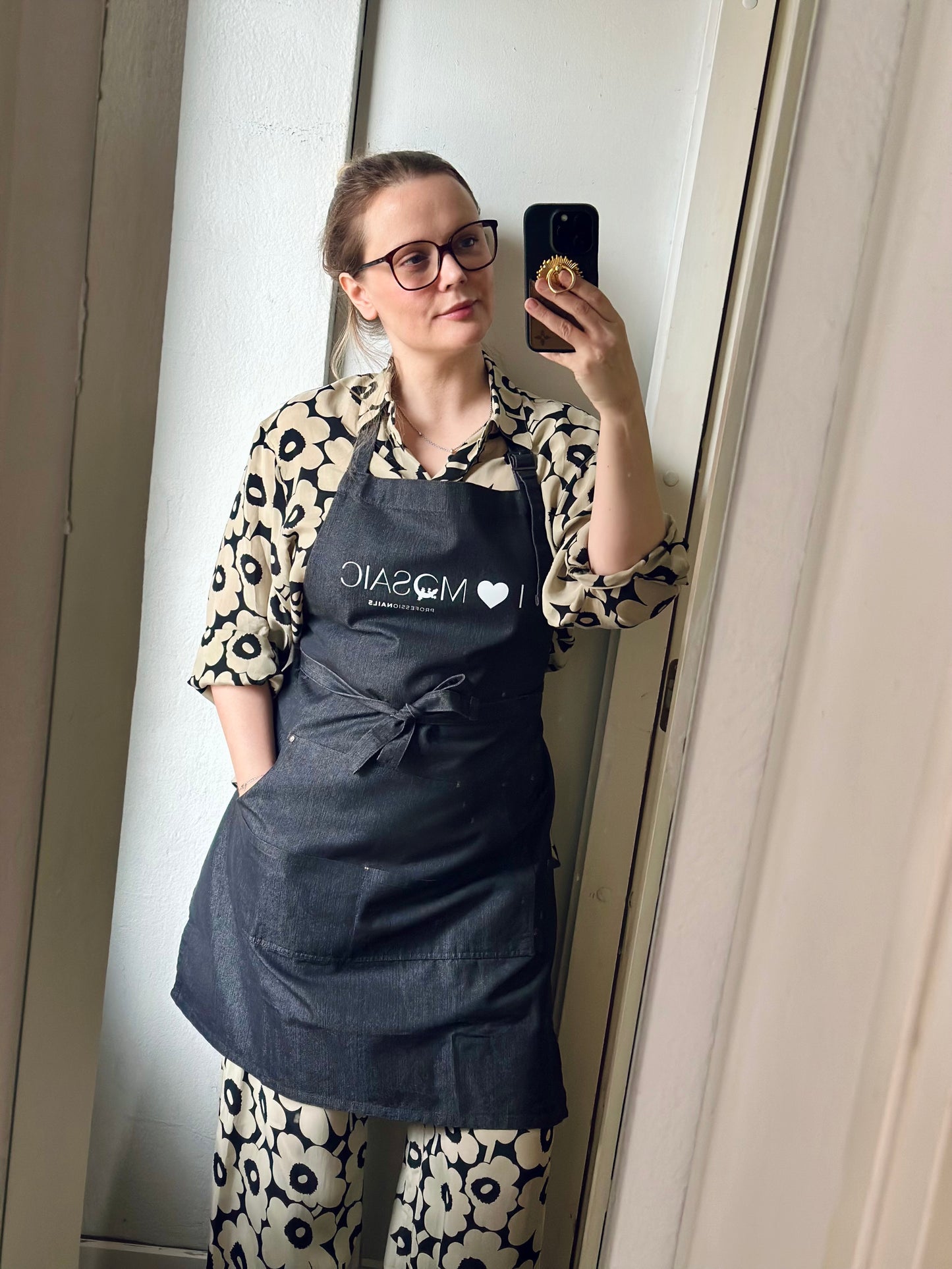 Mosaic denim-esiliina