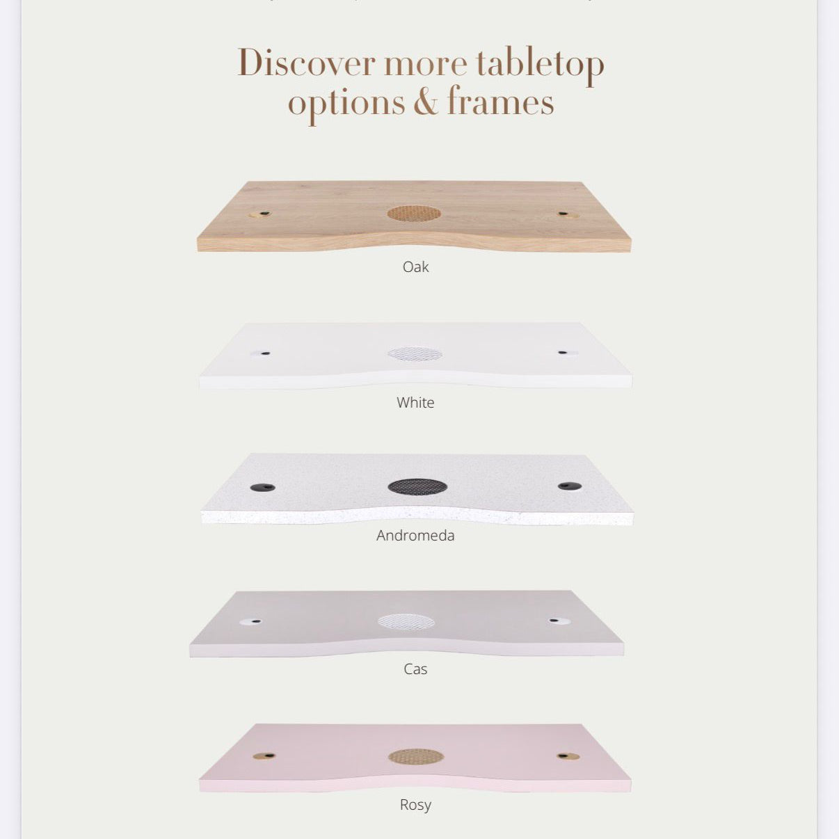 Työpöytä AFINIA Art Deco X Gold, erikoispöytälevyllä