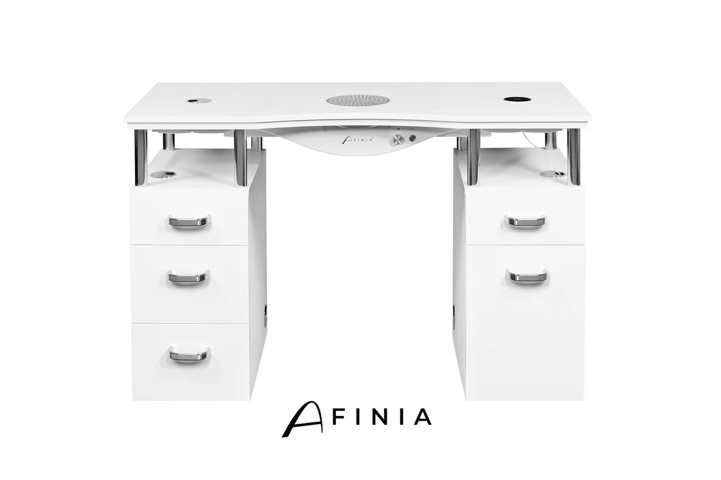 Työpöytä AFINIA BASIC cosmetic table – Conglomerate + Dust Collector NDC 2000