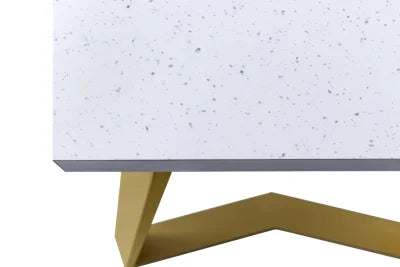 Työpöytä AFINIA Art Deco X White, erikoispöytälevyllä