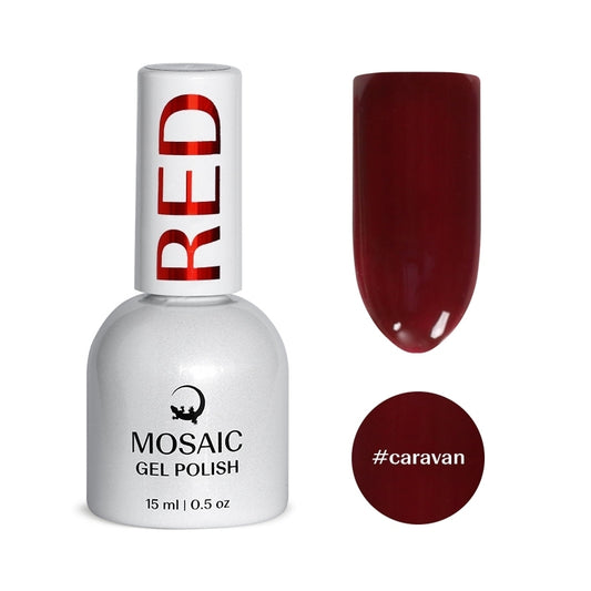 Mosaic gel polish RED #caravan