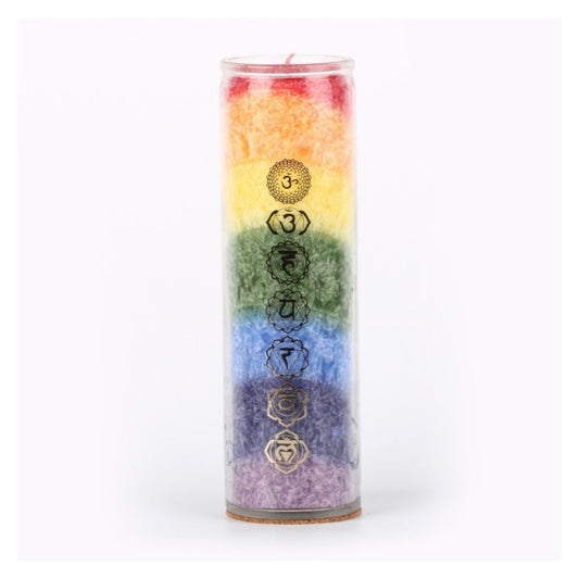 Chakra kynttilä eteerisillä öljyillä 7 Chakras