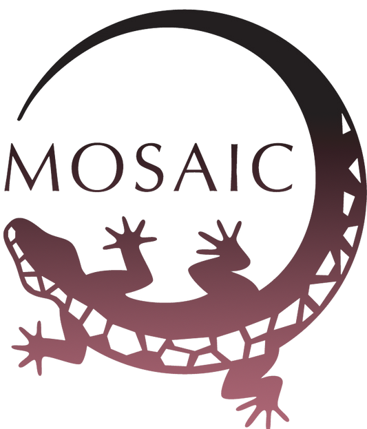 Mosaic 3D logo, seinäkoriste.