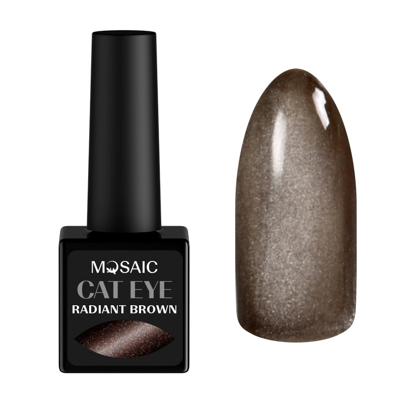 Mosaic gel polish CAT EYE Radiant brown