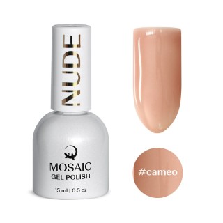 Mosaic gel polish NUDE #cameo