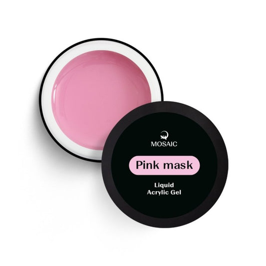 Mosaic Liquid acrylic gel Pink mask