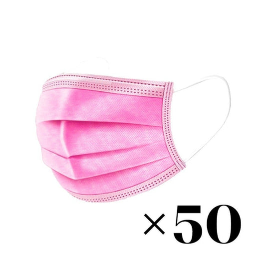 Kasvosuojain Pinkki 3-kerroksinen 50 kpl