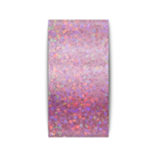 Transferfolie rosa glitter