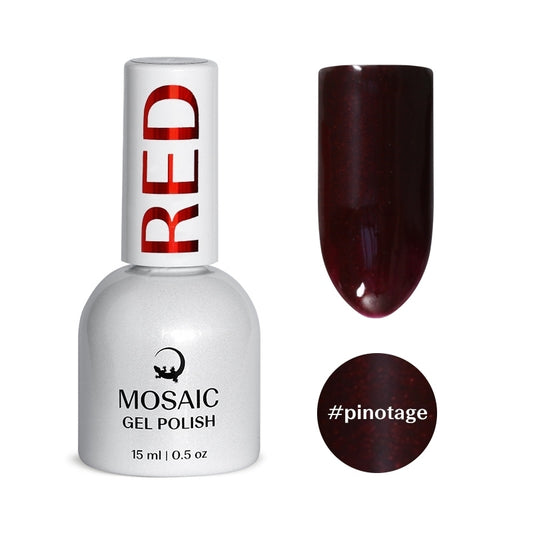 Mosaic gel polish RED #pinotage