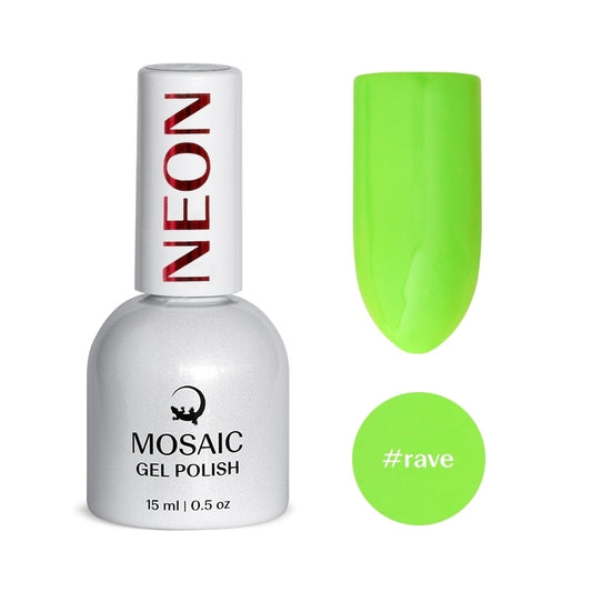 Mosaic gel polish NEON #rave