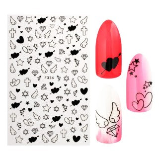 Nail art tarra F334 Black