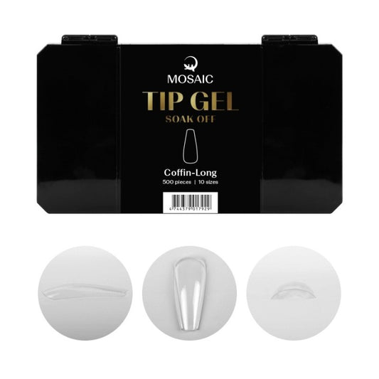 Tip gel Coffin long