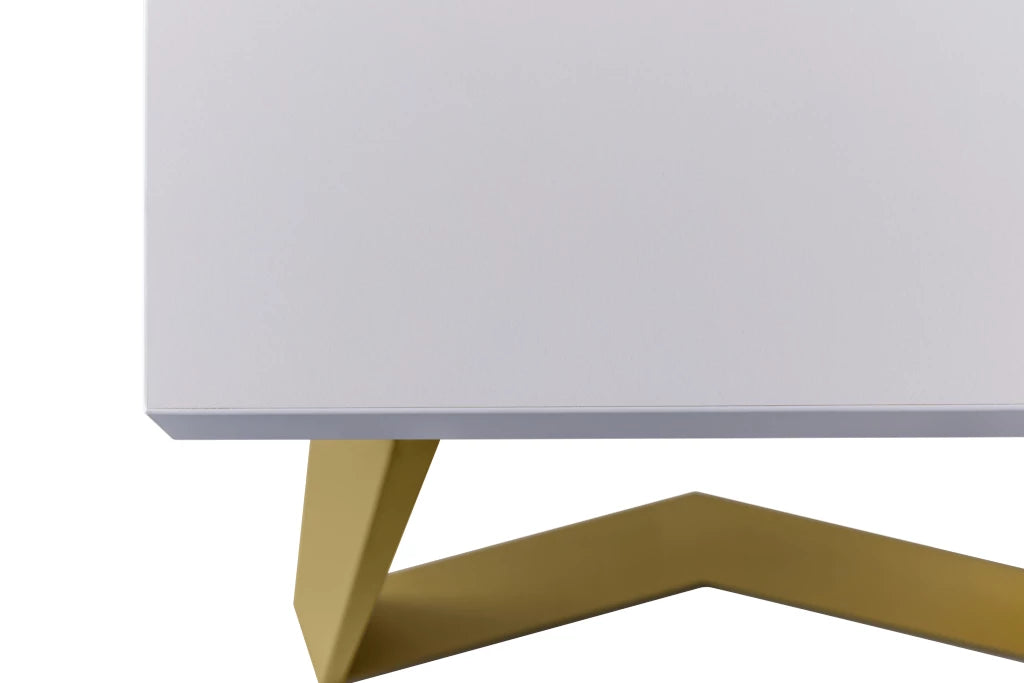 Työpöytä AFINIA Art Deco X Gold, erikoispöytälevyllä