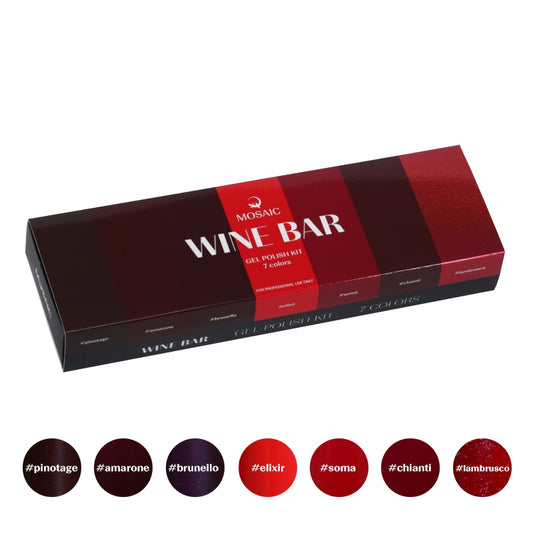 Mosaic gel polish Wine bar kit