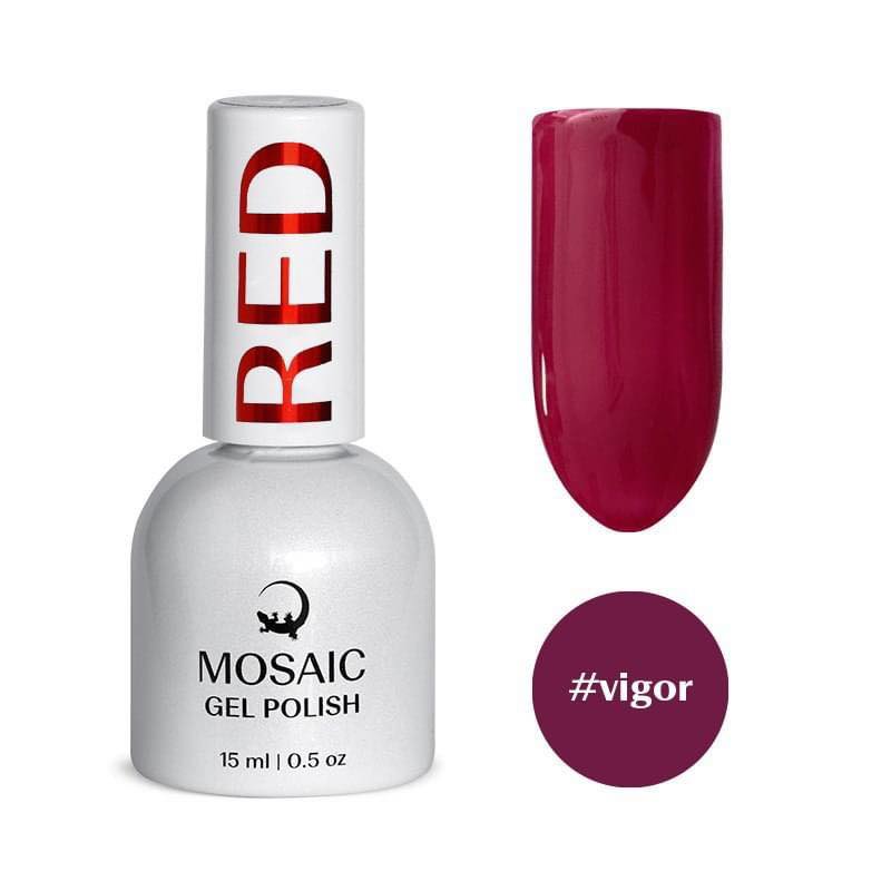 Mosaic gel polish RED #vigor