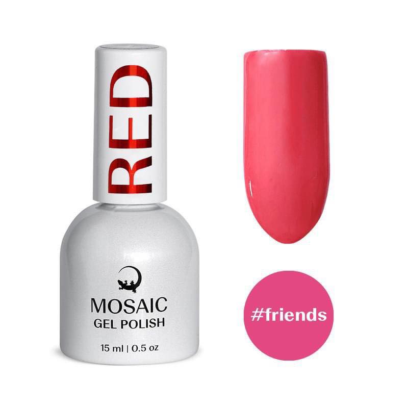 Mosaic gel polish RED #friends
