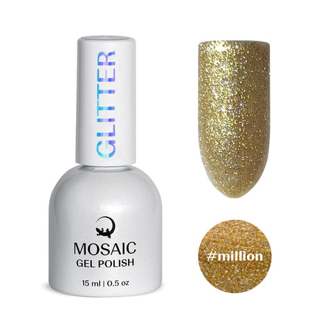 Mosaic gel polish GLITTER #million