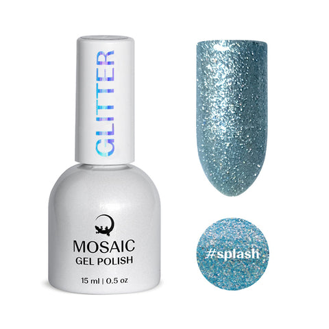 Mosaic gel polish GLITTER #splash
