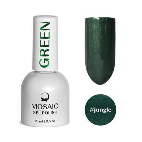 Mosaic gel polish GREEN #jungle