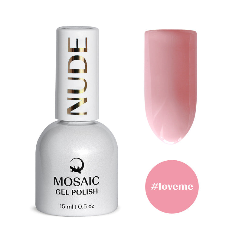 Mosaic gel polish NUDE #loveme