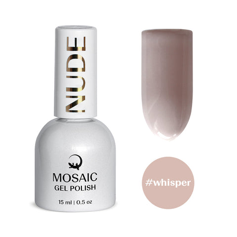 Mosaic gel polish NUDE #whisper