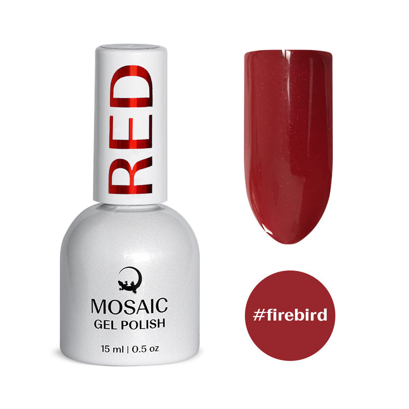 Mosaic gel polish RED #firebird