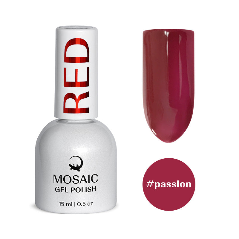Mosaic gel polish RED #passion