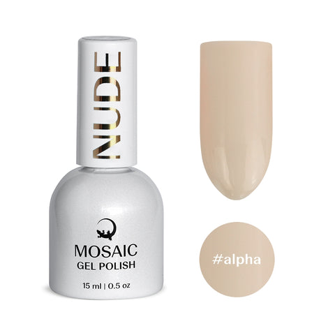 Mosaic gel polish NUDE #alpha