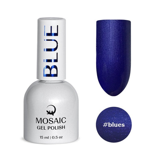 Mosaic gel polish BLUE #blues