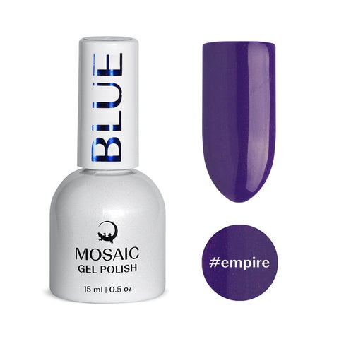 Mosaic gel polish BLUE #empire