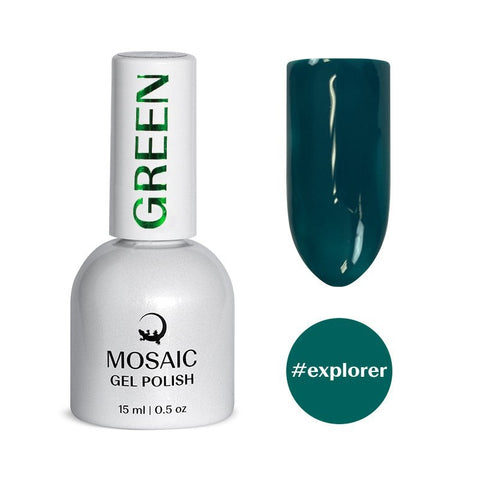 Mosaic gel polish GREEN #explorer