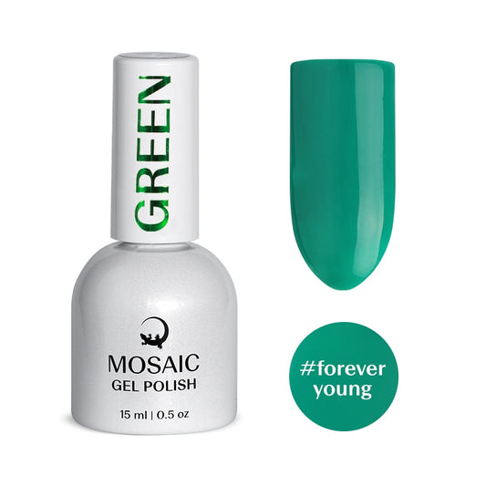 Mosaic gel polish GREEN #forever young